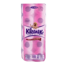 Kleenex Toilet Paper Embossed Pink Unwrapped 4 Packs x 10 Rolls Kleenex Toilet Paper Embossed Pink Unwrapped 4 Packs x 10 Rolls