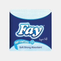Fay Serviettes Printed Blue 1-Ply 60 Packs x 100 Sheets