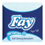 Fay Serviettes 1-Ply 18 Packs x 100 Sheets Blue