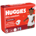 Huggies Dry Comfort Diapers Size 5 (12–22kg) 6 Packs x 30’s
